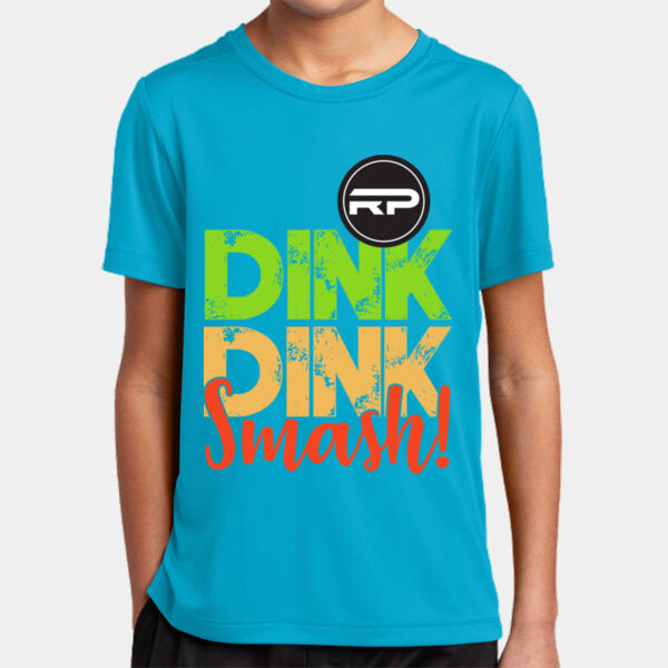 Dink Dink Smash UPF 50 Short Sleeve Youth Performance Tee Thumbnail