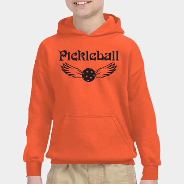 Rockford Pickleball Winged Design Youth Hoodie Sweatshirt Thumbnail