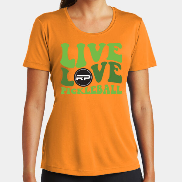 Live Love Pickleball Ladies Performance Tee Thumbnail