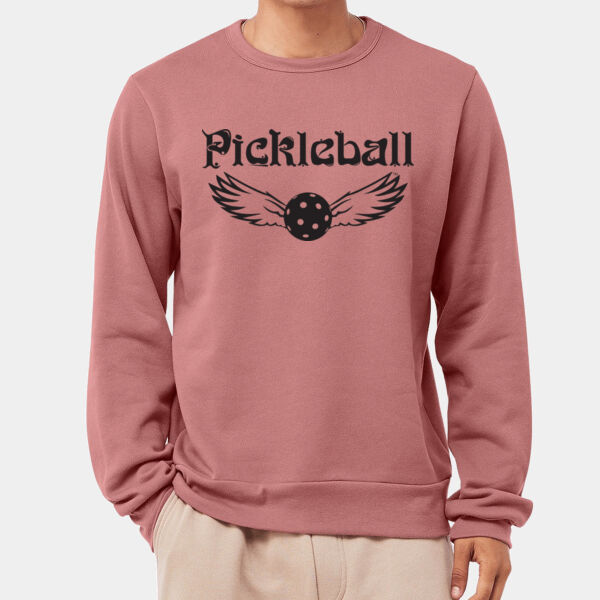 Rockford Pickleball Winged Design Crew Neck Unisex Sweatshirt Thumbnail