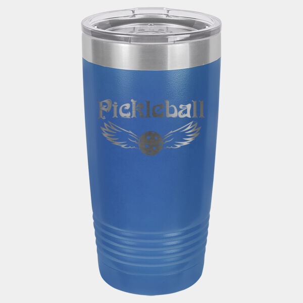 Rockford Pickleball Winged Design 20 oz Tumbler Thumbnail