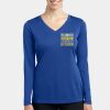 Ladies Long Sleeve PosiCharge ® Competitor V Neck Tee Thumbnail
