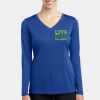 Ladies Long Sleeve PosiCharge ® Competitor V Neck Tee Thumbnail