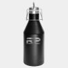 Polar Camel 64 oz. Black Vacuum Insulated Growler with Swing-Top Lid Thumbnail